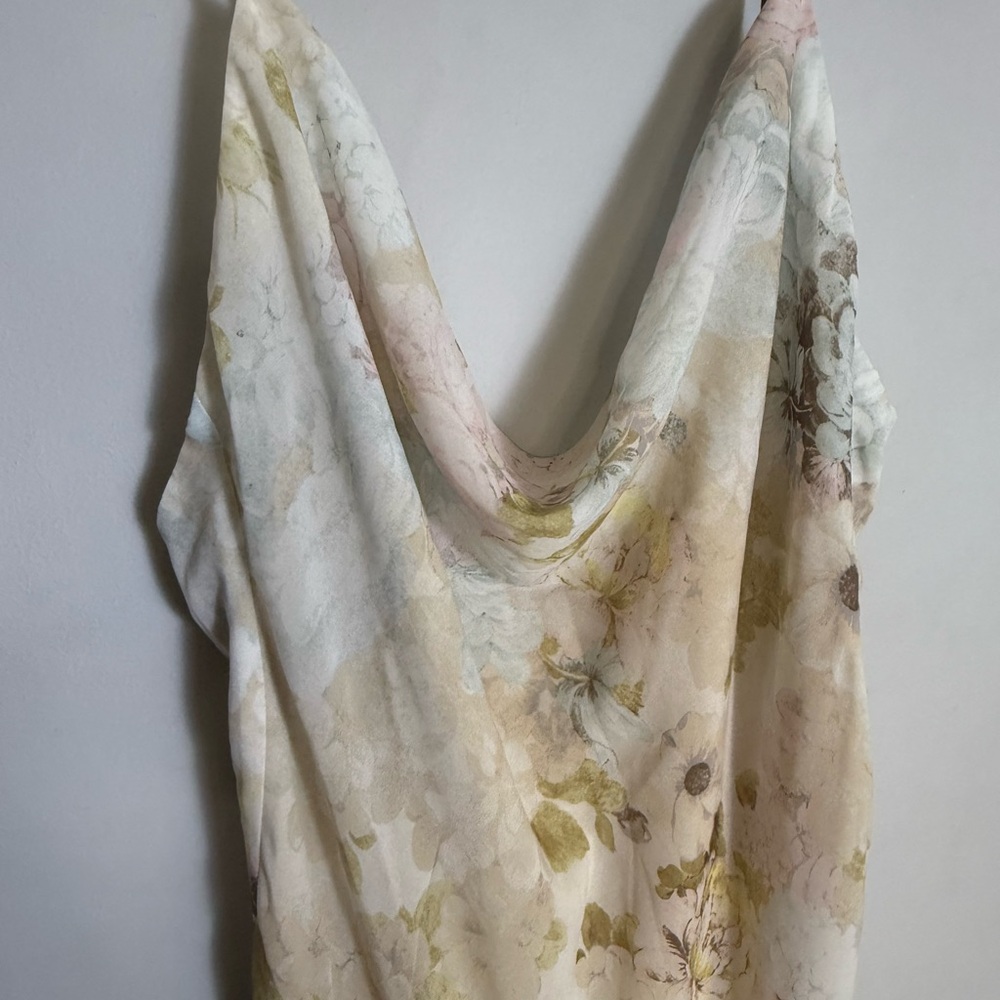 WAYF soft color light-weight flower printed dress size L - Picture 3 of 11
